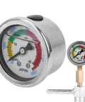 Go To Pool Filter Pressure Gauge For Diving Equipment, 0 To 6000 PSI 0 To 40 MPa Manometer with stainless steel body