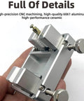 Adjustable Heavy Duty Soldering Jig For Circuit Board Mounting And Welding, Pro Grade Sturdy Aluminum Fixture close-up