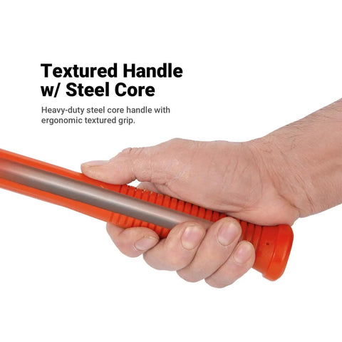 Orange 20 Inch Dead Blow Hammer 6 Lbs Non Marring PU Tool With Steel Shot Core, Shock Absorbent, Minimal Rebound, Round Grip For Woodworking, Metalworking, Auto Repair