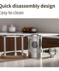 Pneumatic Air Pressure Coffee Machine With Manual Espresso Maker And Cold Brew Brewer Features Adjustable One To Sixteen Bar Hydraulic Gauge, showing quick disassembly parts for easy cleaning.