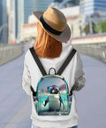 Mini Backpack Purse For Women Multi Functional Go To Everyday Daypack With Adjustable Straps Soft Shoulder Bag shown outdoors