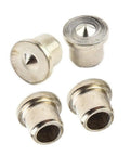 Dowel Center Marker Set 16 Piece Pro Grade For Woodworking with solid and hollow steel tips shown on white background.
