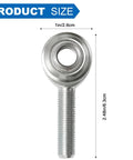 Two Pack Rod End Bearings With Three Eighths Inch Bore And Right Hand Thread, Jam Nuts Included, 1in size