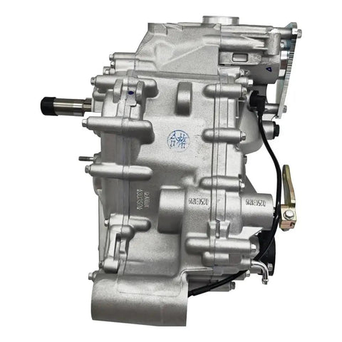 Heavy Duty Atv Gearbox Replacement Assembly Compatible With Odes 1000 Buggy Restoration Kit Rock Hard Metal Housing And Direct Fit Internal Gears, side view of durable gearbox.