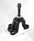 Heavy Duty Universal Hub Puller For Brake Drum Removal And Seized Bearing Extraction Four And A Half Inch Jaw Opening Tough Carbon Steel Auto Shop Workhorse That Knocks Rusted Parts Loose Fast, black design with threaded rod and base.