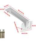 Bulletproof Pair Of Heavy Duty Retro Shelf Brackets Rock Solid Triangle Corner Supports For Diy Open Shelves And Wall Mounts In Kitchen Bedroom Garage 19 7 Inches White with installation details.