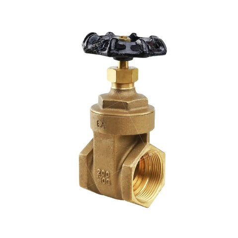 Built Tough Heavy Duty Cast Brass Gate Valve With Wheel Handle Zero Drip Water Shutoff And Flow Control 4 Inch Fip Threaded Plumbing Connections Corrosion Resistant Contractor Grade Bulk Pack 5 Piece