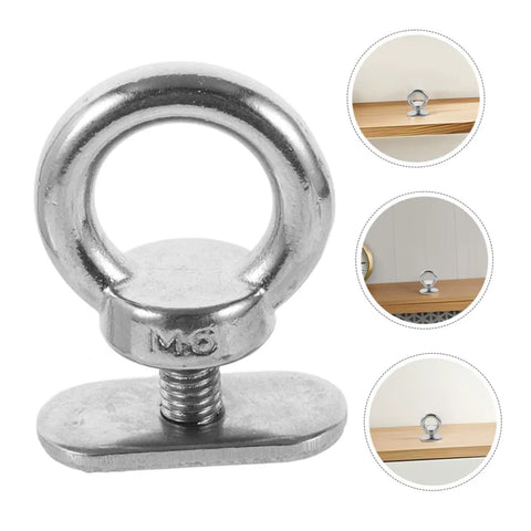 Stainless Steel Track Mounted Eye Bolt Kit For Kayak Accessories 4 Piece Set For Fishing And Camping Easy Install Tool Free Durable Kayak Track Hardware Compatible With Kayak Tracks, stainless steel eye bolt