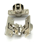 Two Piece 180 Degree Folding Hidden Door Hinge For Cabinets And Cabinet Linkage Durable Zinc Alloy Construction With Nickel Plating