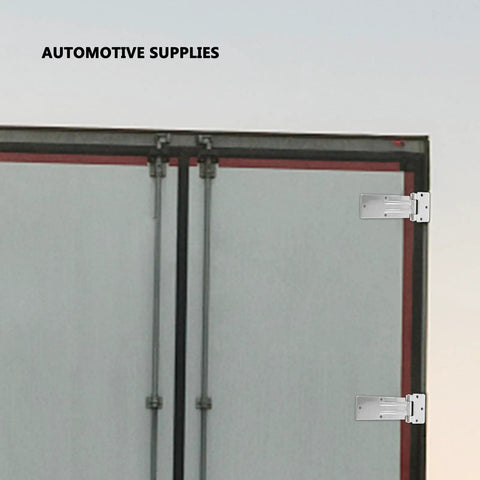Beefy Heavy Duty Galvanized Iron Truck Door Hinge For Carriage And RV Doors, Silver Folding Hardware With 8.5mm Hole Diameter on trailer door
