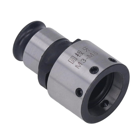 Sturdy Round Die Collet Chuck For Tapping Milling Works Securely Holds M3 M6 Dies With Hex Wrench Blackened Carbon Steel Tool.