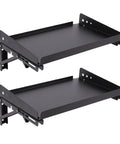 No Fuss Heavy Duty Fold Down Garage Wall Shelf Built Hella Sturdy With Alloy Steel, 2-level design, holds tools securely.