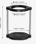 Proven Travel Espresso Stand And Universal Coffee Maker Rack With No Sweat Assembly, black, 5.71 inch height for portable brewers.