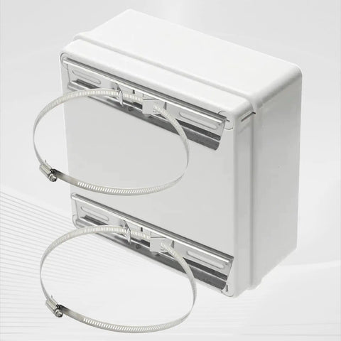 Pole Mounting Kits For Outdoor Electrical Boxes With Adjustable Clamps In 304 Stainless Steel, 50 To 200mm Range