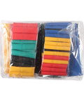 164 Piece Heat Shrink Tubing Kit 2 To 1 Wire Cable Assortment in Five Colors packaged in clear plastic bag