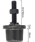 Dimensions of Beefy I Beam Trolley Rollers For Steel Channel Hoists With Universal Fit And Dual Bearings Pack Of 4 550 Lbs Each