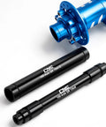Thru Axle Conversion Kit For 15mm To 12mm And 12mm To 9mm Front Hub Adapter 100mm Spacing Quick Release Upgrade with blue hub
