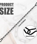 Stainless Steel Gate Chain Lock 20 Inch With Dual Carabiners weatherproof, shown in size comparison, 51cm/20.08in, 3mm thick.