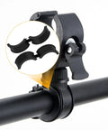 16 Pack Bicycle Handlebar Rubber Gaskets And Spacers 31.8 To 22.2 Or 25.4 Mm Non Slip Durable Adapter Kit shown on handlebar