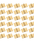 Small Copper Box Hinges 8x10mm Set Of 30 for DIY Wooden Jewelry Boxes and Cabinets, durable rust resistant hardware