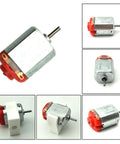 10 Pack Micro 130 DC Brushed Motors 3V To 12V, High Speed 9,000 To 25,000 RPM No Load, Metal Shell, Strong Torque, multiple views
