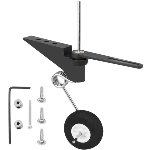 Tail Wheel Assembly For RC Airplane 60x25mm D28 30 Replacement Part For 50cc 120cc Nitro Electric Planes Jet 540T Pilot F3A P51 visible