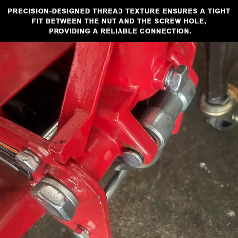 2 Pcs Heavy Duty Car Floor Jack Handle Bolts Securing Pressure Rods Solid And Holding Hydraulic Jacks Locked Up Tight For No Hassle Lifting In Any Weekend Shop Setup, showing precision fit.