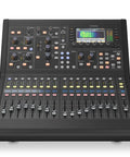 32 Channel Digital Live And Studio Console With 40 Input Channels, 32 PRO Microphone Preamps, 25 Mix Buses, AES50 Networking, And Live Multitrack Recording For Gig Ready Sound showing front panel with controls and display