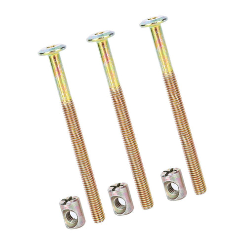 Durable M6 Bolts And Nuts Kit For Baby Cribs In Carbon Steel Hex Screws Set M6 40 60 80 90 100 150mm Includes Ten Bolts And Nuts