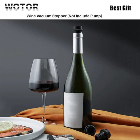 Keep Your Wine Fresh With Silicone Vacuum Stoppers No Fuss Reusable Bottle Sealer Set Wine Saver Vacuum Sealers 12 Pack Black