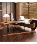 Top Tier Ash Wood Standing Desk With Smooth Height Adjustments And Spacious Corner Layout Made For Grinding Sessions Or Daily Office Grind, featuring a large surface and ergonomic design.
