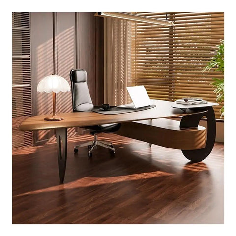 Top Tier Ash Wood Standing Desk With Smooth Height Adjustments And Spacious Corner Layout Made For Grinding Sessions Or Daily Office Grind, featuring a large surface and ergonomic design.