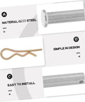 Q235 steel clips and pins from Heavy Duty 10 Pack Scaffolding Couplings With Clips And Fixed Inserts Welding Fixing Pegs Galvanized