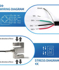 S Type Load Cell With E360 LCD Indicator For Precise Weight Readouts Wireless Transmitter Digital Display High Sensitivity Scale Sensor Amplifier 5kg Capacity With Indicator wiring diagram and stress diagram