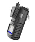 Pro Grade All In One 4 Gas Monitor With Pump Portable Gas Detector For CO O2 H2S And LEL Combustibles showing LCD display and buttons