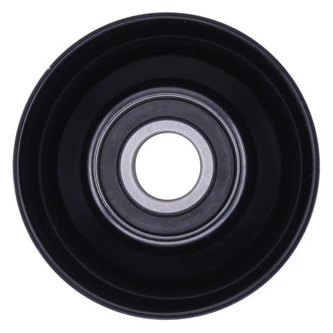 Close-up of idler pulley from Belt Tensioner And Serpentine Belt Idler Pulley Kit For Chrysler Town And Country Voyager Dodge Caravan