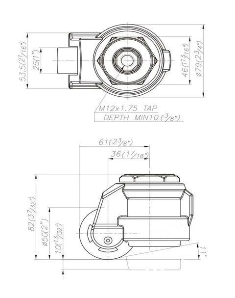 60S Leveling Caster Wheels Four Pack With Foot Adjust For Precise Leveling Nylon Casters With Aluminum Alloy Frame Ideal For Machinery Tables Cabinets And Heavy Duty Mobiles In Workshop Or Studio