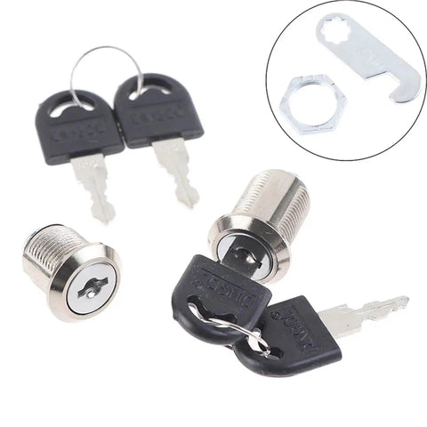 Keyed Cam Cylinder Lock With Two Keys For Cabinets Doors Mailboxes Drawers Cupboards And Other Secure Storage Uses Built Tough