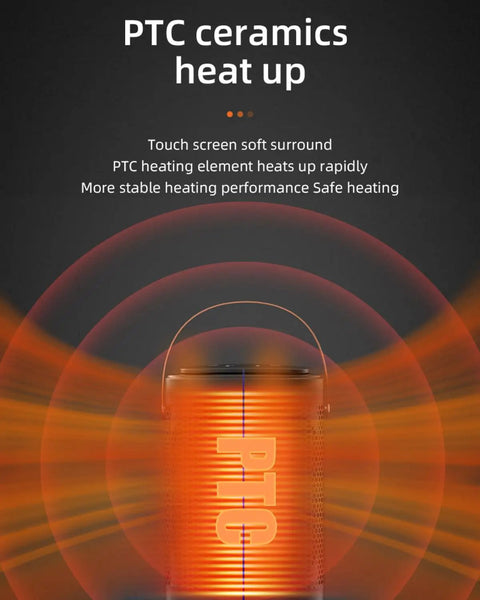 "PTC heating element in Portable Indoor Space Heater 1500W With Thermostat And 12 Hour Timer, 70 Degree Oscillation"
