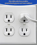 Heavy Duty White Wall Plate Screws 120 Piece Assortment Kit Featuring Durable 6 32 Thread Outlet Replacement and Switch Cover Panel Fasteners For No Sweat Home Projects That Simply Nail The Job Every Time on a white wall plate with four outlets.