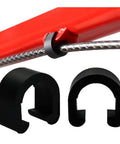 50 Pack Bicycle C Clips Clamps Kit For MTB And Road Bikes Dope Durable Plastic Cable Housing Guide And Shift Cable Clamp
