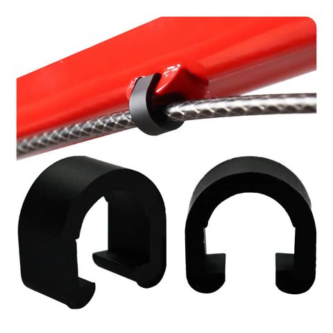 50 Pack Bicycle C Clips Clamps Kit For MTB And Road Bikes Dope Durable Plastic Cable Housing Guide And Shift Cable Clamp