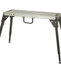 Pro Grade Height Adjustable Welding Table With 1000-Lb Capacity, Heavy Duty Metal Work Bench With Foldable Legs and Steel Construction