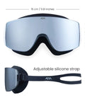 Frameless Ultralight Black Mirror Swim Goggles With VisiClear Nanotech Anti Fog Lens And 100 Percent UV Protection