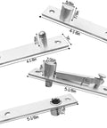Hidden Pivot Hinges Stainless Steel For Wood And Secret Doors With 360 Degree Rotation Heavy Duty Invisible Hardware