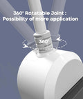 360° rotatable joint of outdoor weatherproof power strip for versatile use