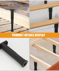 Sturdy Heavy Duty Furniture Legs Set Of 4 With Adjustable Height For Beds Cabinets And Dressers, Easy Install Replacement Support