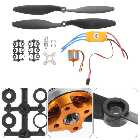 Pro RC Hobbyist Gear Pack Electronic Speed Controller And Screw Propellers With Aircraft Tools For RC Planes Helis Quadcopters