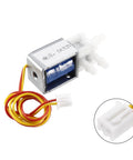 Compact Mini Solenoid Valve, 2 Position 3 Way Normally Open, DC12V 0.19A, for water and air, with 4mm and 2mm ports, DIY electronics