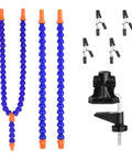 No Sweat Hella Solid Third Hand Soldering Helper With Four Bendable Upright Arms And Tough Silicone Alligator Clips components.